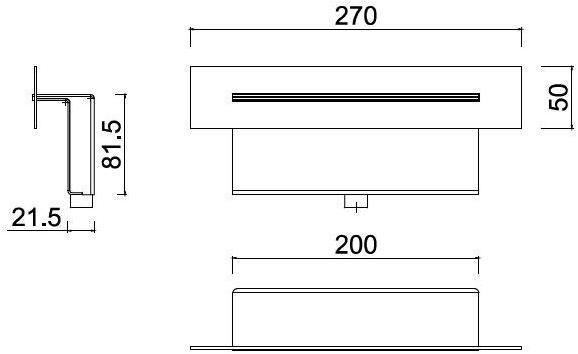 Rubinetteria Giulini Настенный каскадный излив Pablolux F1743-a - Вид №1