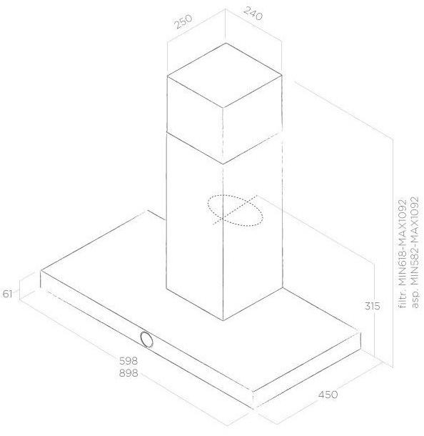 Elica Настенная вытяжка из нержавеющей стали со встроенной подсветкой sun-id-1361362 - Вид №4
