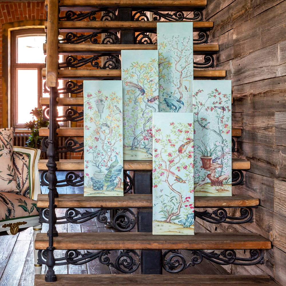 75080011 Картина «Шинуазри», версия 9/4 (холст, галерейная натяжка) Object Desire  - Вид №4