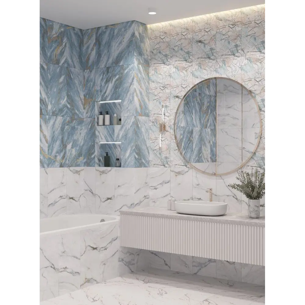 Настенная плитка Axima Байкал - голубой мрамор 30х60 см 89231694 STLM-0945884 - Вид №4