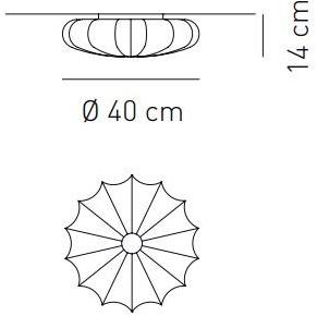 AXOLIGHT Настенный светильник из ткани Muse sun-id-1510596 - Вид №5