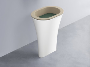 AMLA65-AV+AMPILO-MU+AMCOLO-BL Раковина Amedeo Ovale отдельностоящая cielo Enjoy + Amedeo
