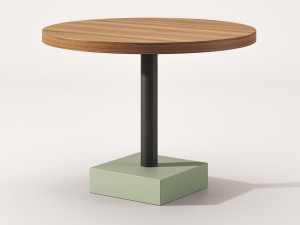 Круглый деревянный стол canaletto