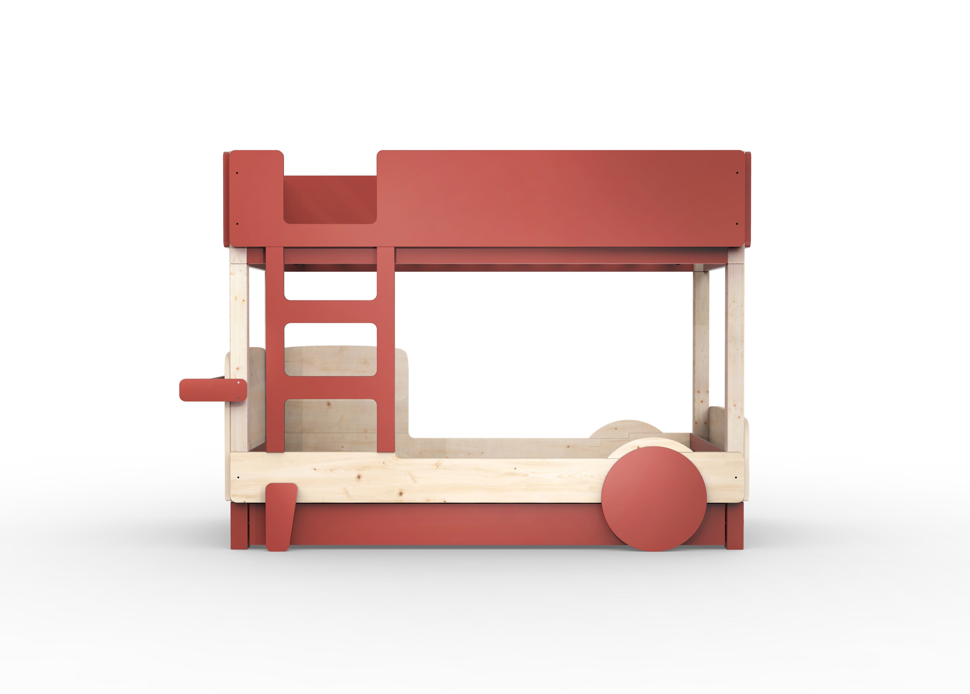 Деревянная двухъярусная кровать с выдвижной кроватью Mathy by Bols ARCH-00048116 - Вид №31