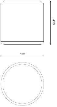 Stylish Club Круглый пуф из фанерованной древесины Her Scf.he08 - Вид №1