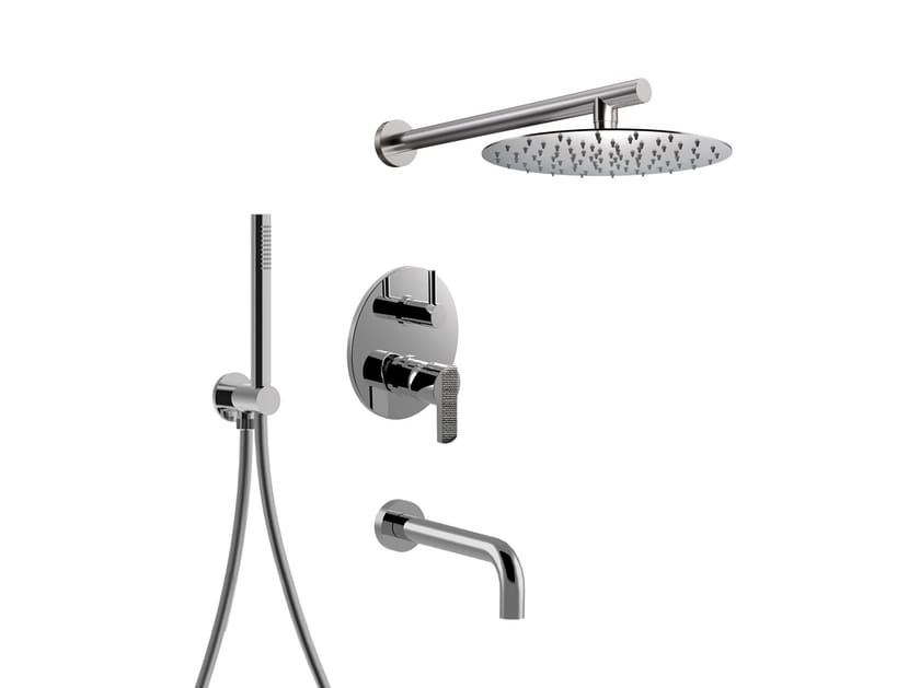 Встраиваемая настенная ванна с ручным душем Rubinetteria Giulini Surf Deluxe ARCH-00084914