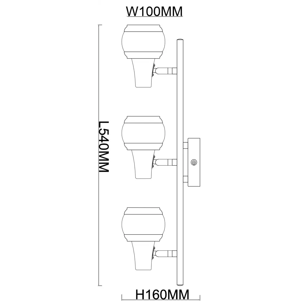 Спот поворотный Largo 3 лампы 6 м² цвет хром Escada STLM-2014355 - Вид №8