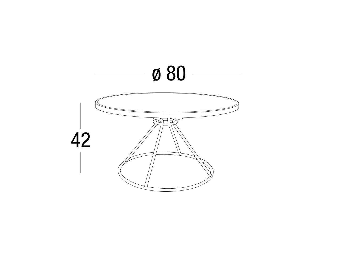 Алюминиевый круглый садовый столик Roberti ARCH-00095422 - Вид №4