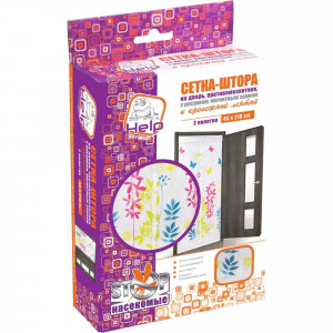 82709776 Сетка-штора Help москитная на дверь 45x210 см 2 шт.