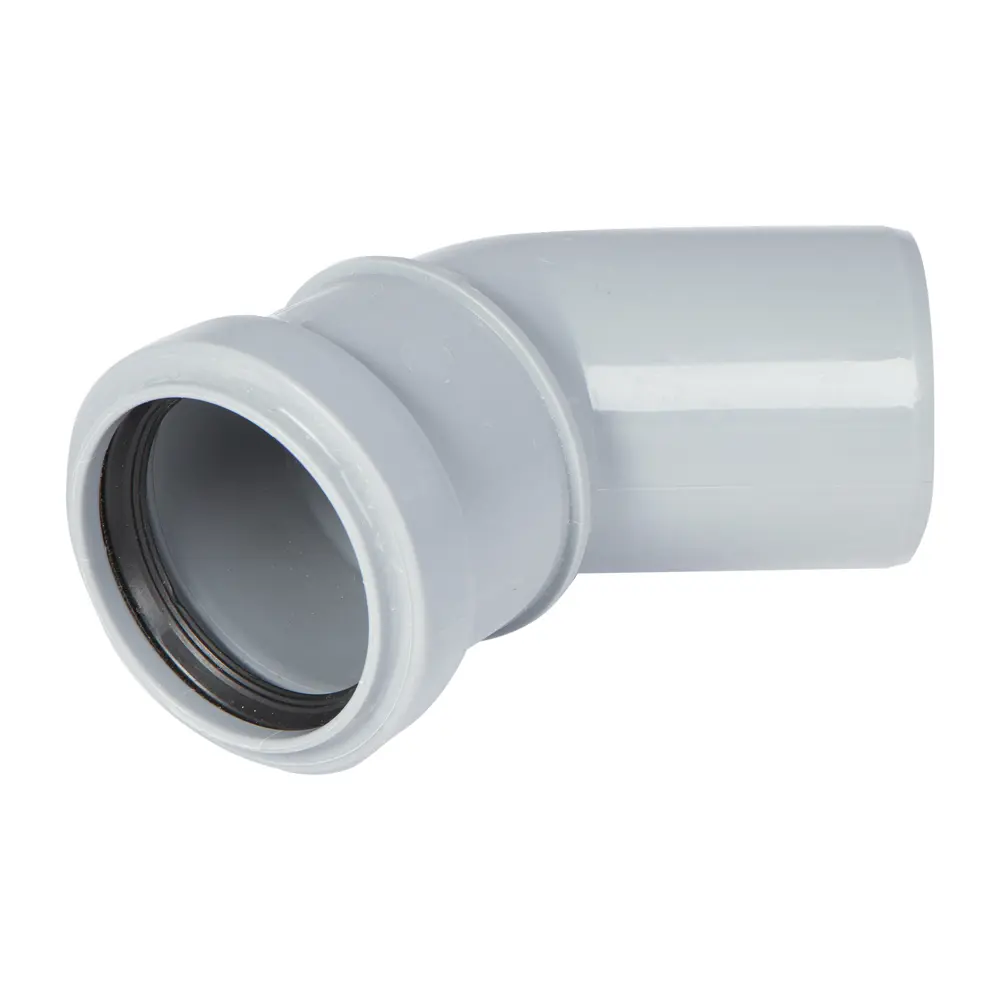 Колено канализационное ПОЛИТЭК 50 мм 45° для внутренних систем 11011629 STLM-0001049