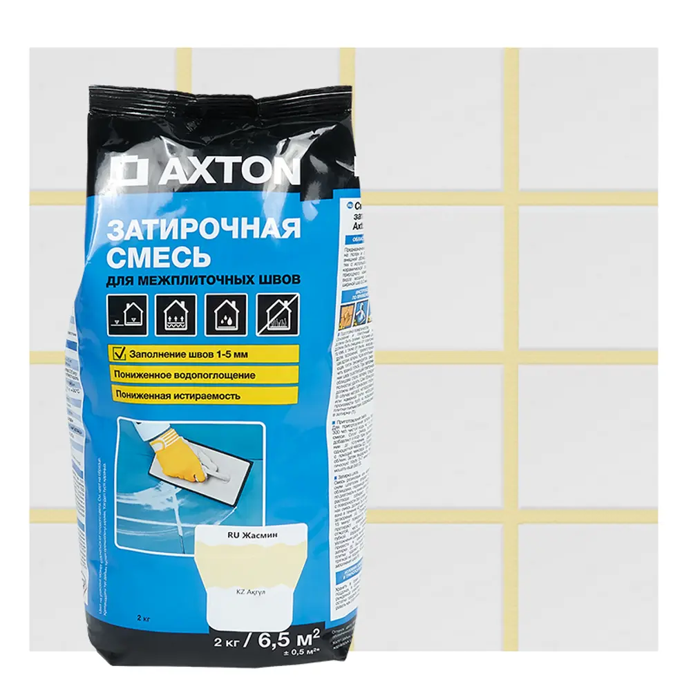 Затирка цементная Axton А320 цвет жасмин 2 кг 82403009 STLM-2124778 Без серии