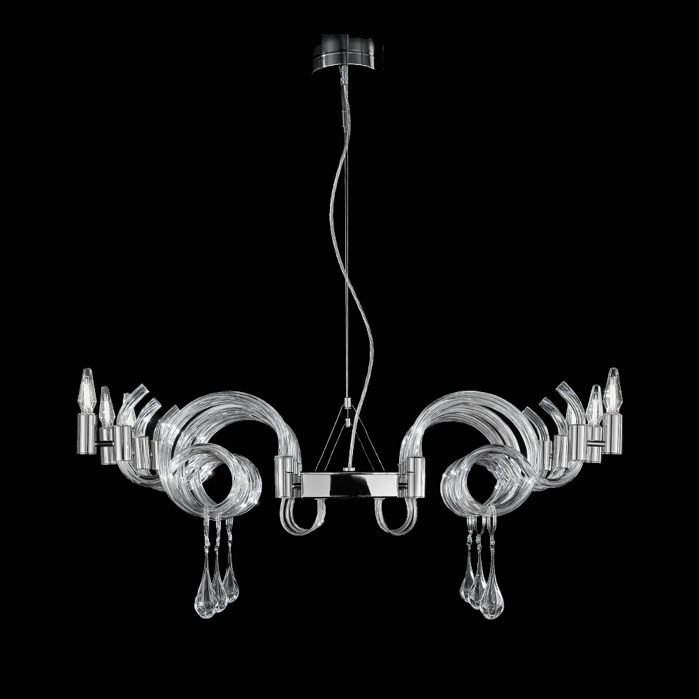 Люстра 2000/6 BL от Sylcom белая/ хром SYLCOM ДИЗАЙНЕРСКИЕ 247041 Белый  - Вид №3