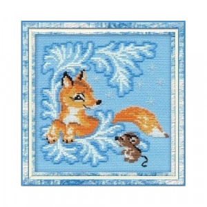 0797 Набор для вышивания Лисенок с мышонком 15 х 15 см RIOLIS Сотвори Сама