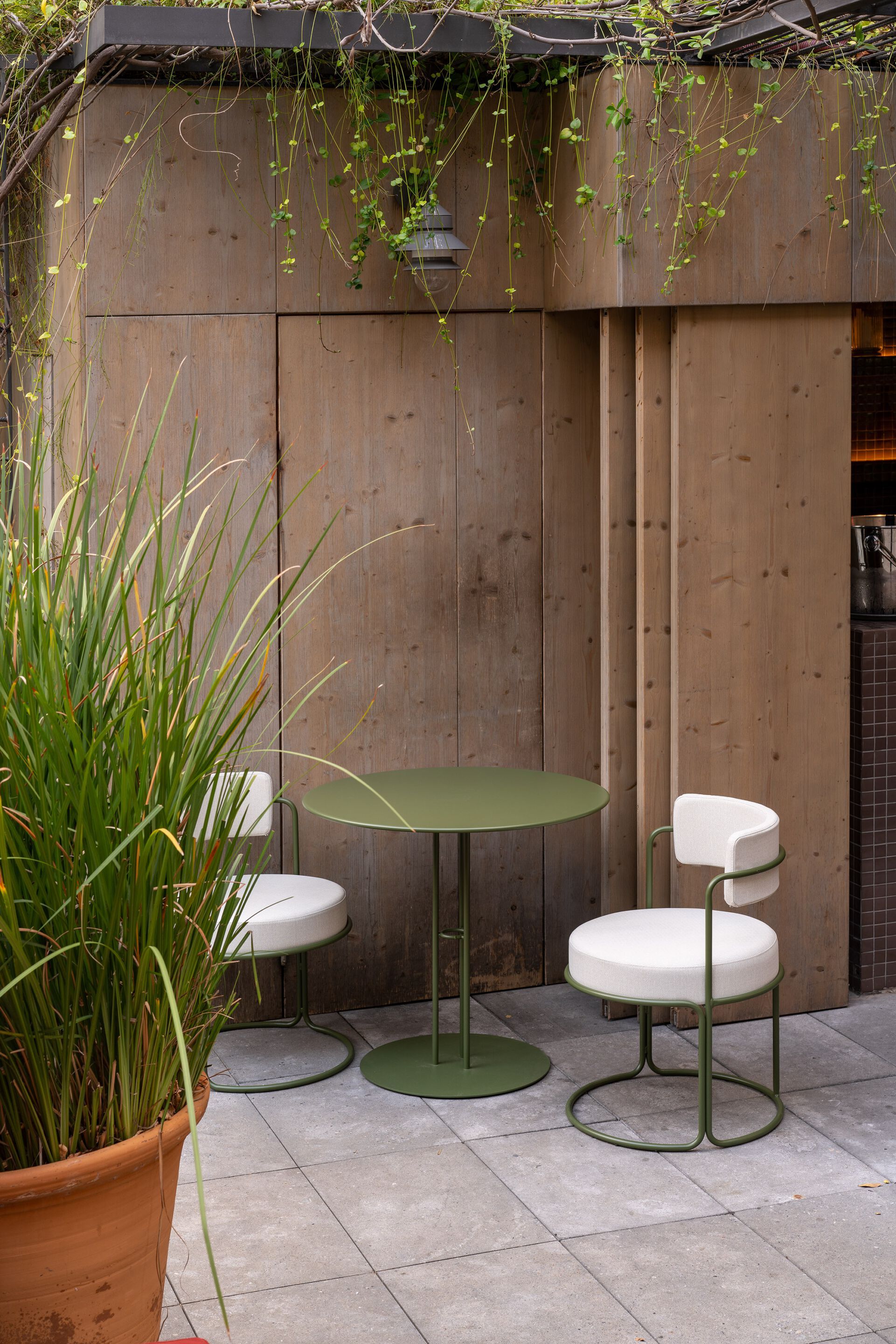 Стальной круглый садовый стол iSimar Paradiso ARCH-00098645 - Вид №4