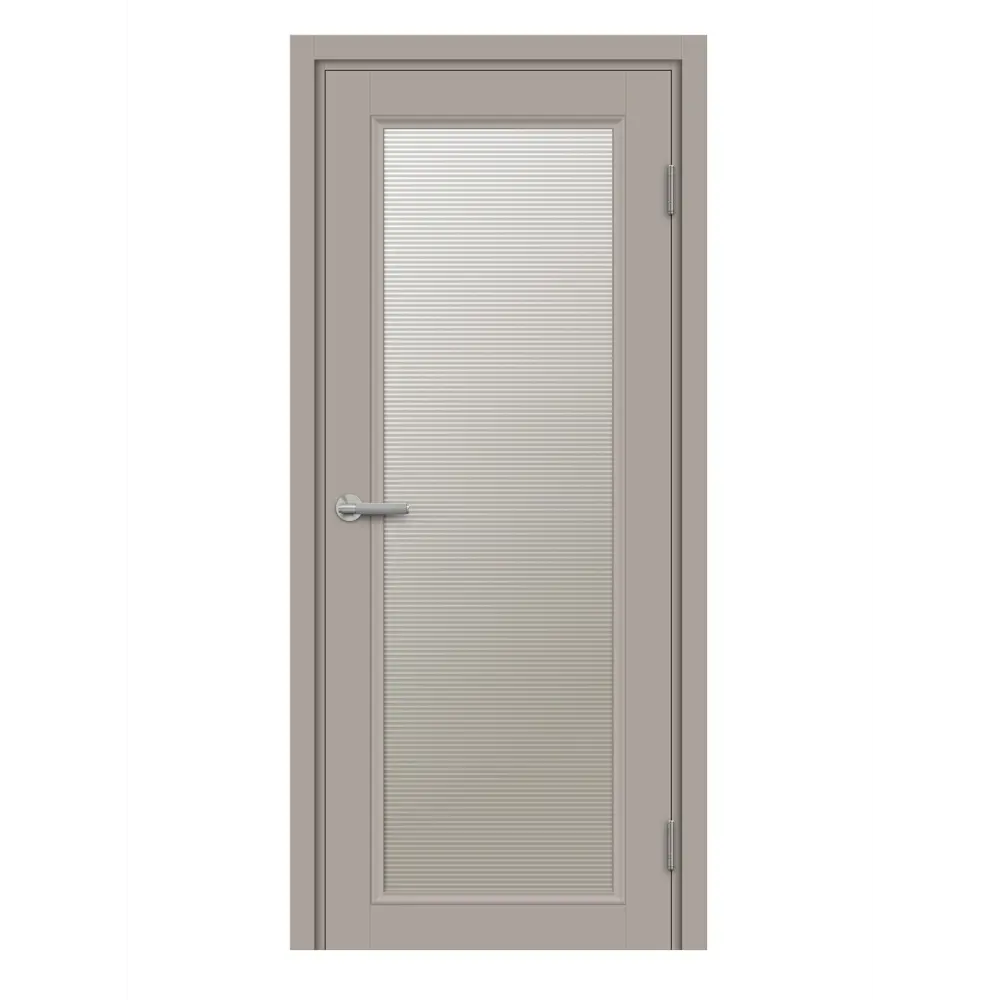 Комплект двери Лион остекленная 60x200 см HardFlex цвет тауп серый без доборов МАРИО РИОЛИ STLM-2182212