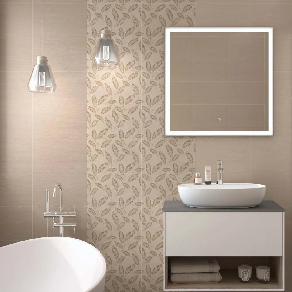 Плитка настенная Kerama Marazzi Авеллино 25x40 см 1.1 м² цвет светло-бежевый 83288223 STLM-2054304 Авеллано