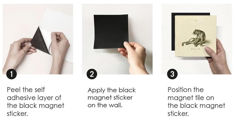 Groovy Magnets Настенный декоративный предмет из керамики Tiles M-tile-rh - Вид №1