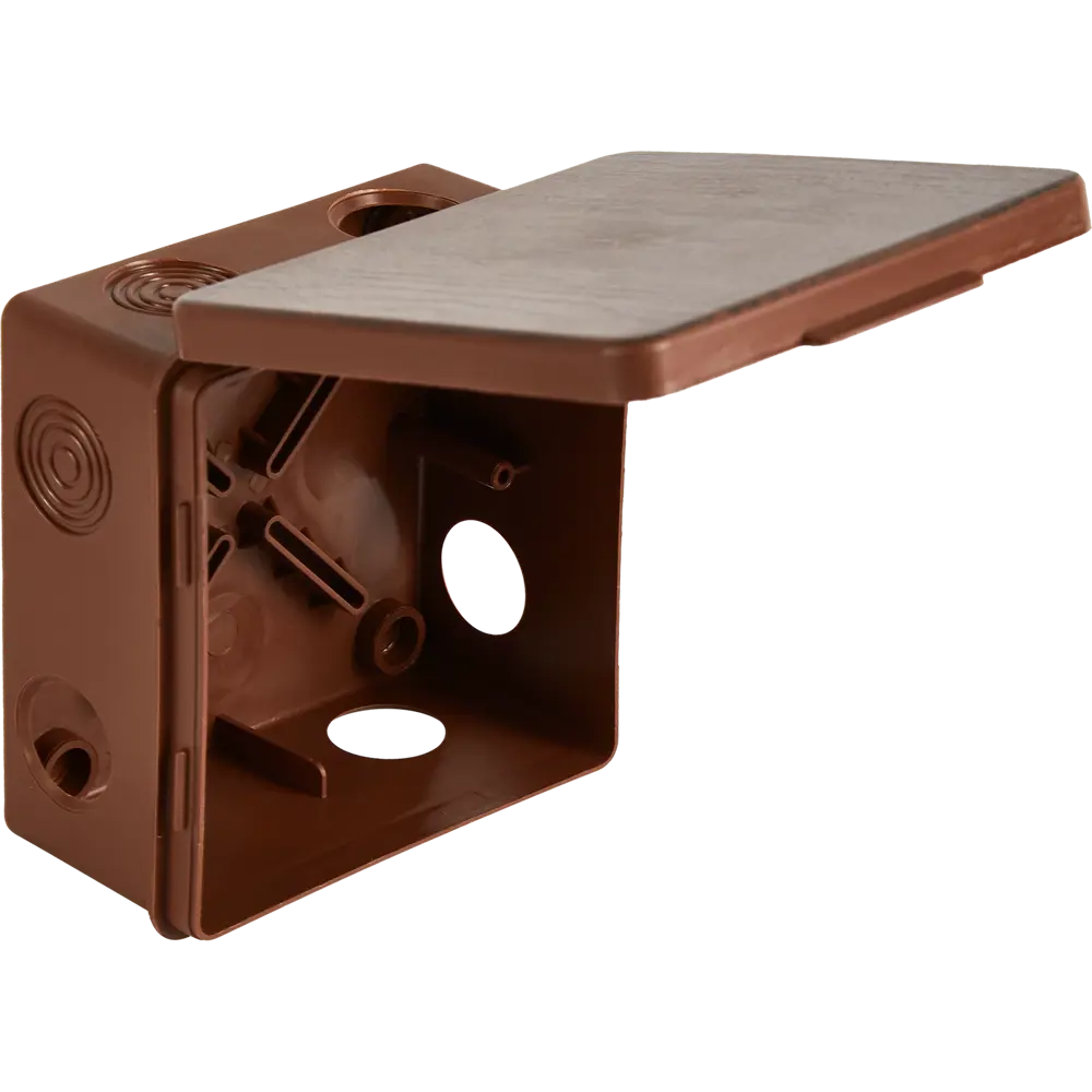 Распределительная коробка TDM открытого типа 100×100×55 мм венге 88582215 STLM-1114406 - Вид №2