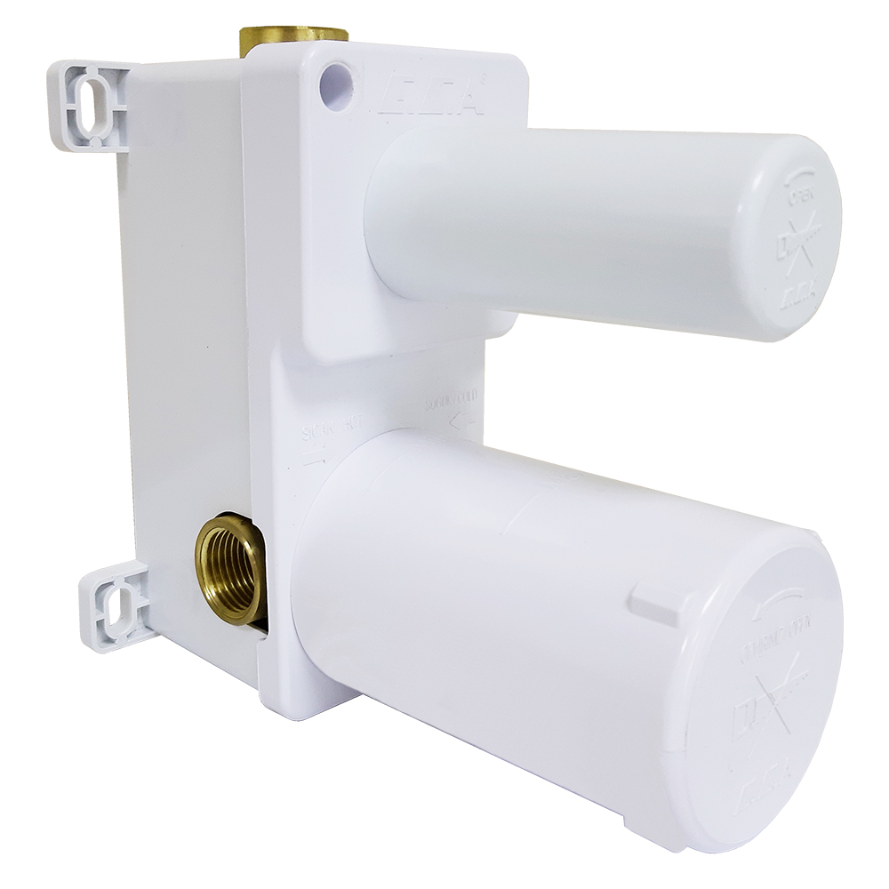 102166201c4  Скрытый смеситель для ванны / душа, скрытый монтаж - 2-ходовой - матовый белый Eca 