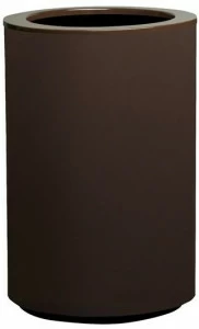 Hobby Flower Высокий круглый горшок из нержавеющей стали с автоматическим поливом Steel plus