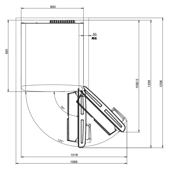 9259538 Холодильник с морозильником   Tesler RB-335 черный STDN-0114997 - Вид №3