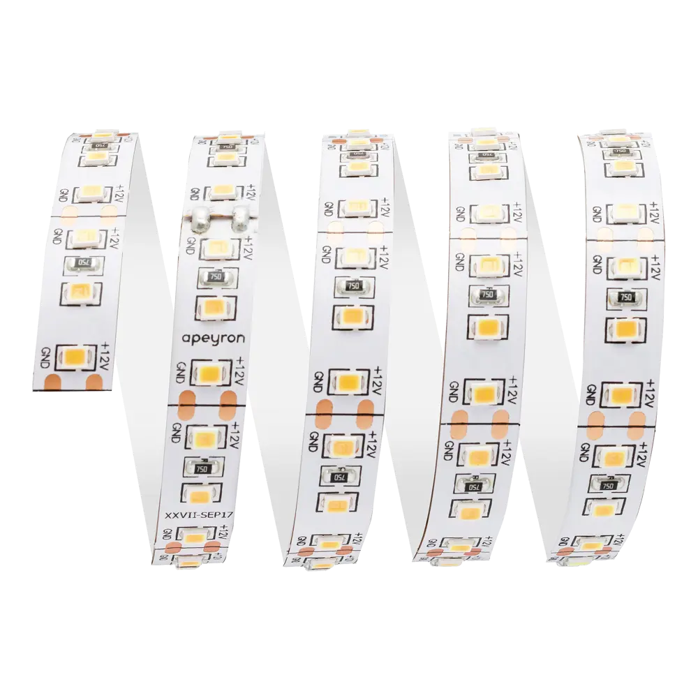 Светодиодная лента 14.4 Вт/120LED/м свет тёплый белый IP23 APEYRON STLM-2102037 - Вид №2