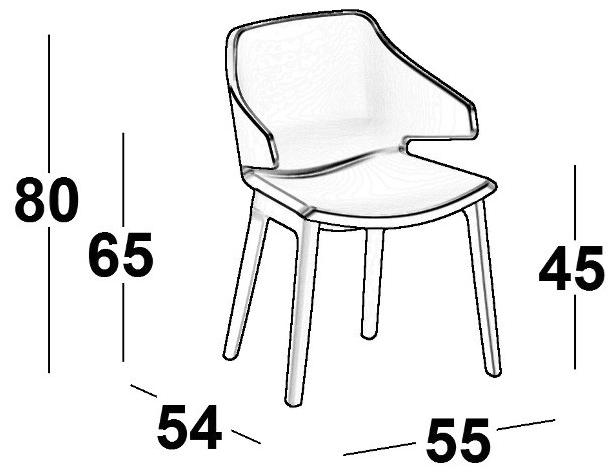 Luxy Стул с обивкой и подлокотниками Meraviglia sun-id-1505304 - Вид №2