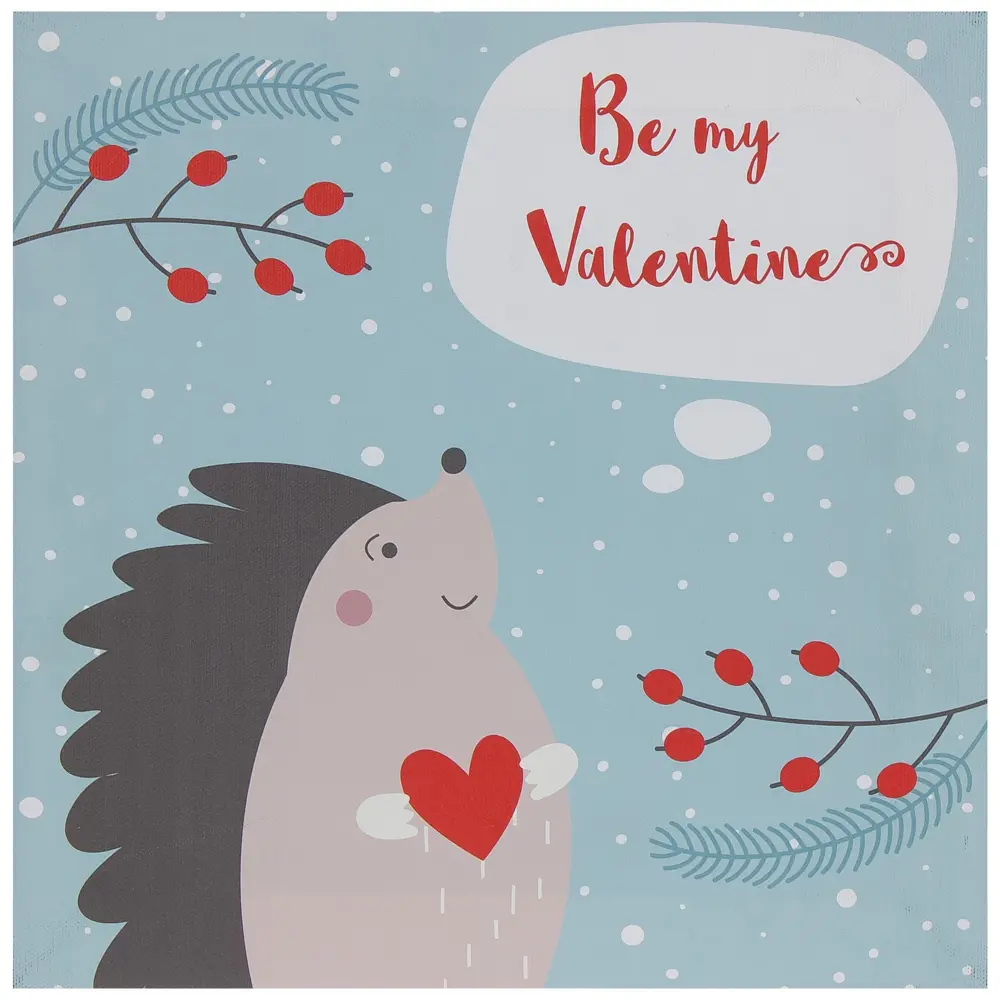 Картина на холсте «Be my Valentine» 30х30 см 81945489 STLM-2099622 Santreyd 