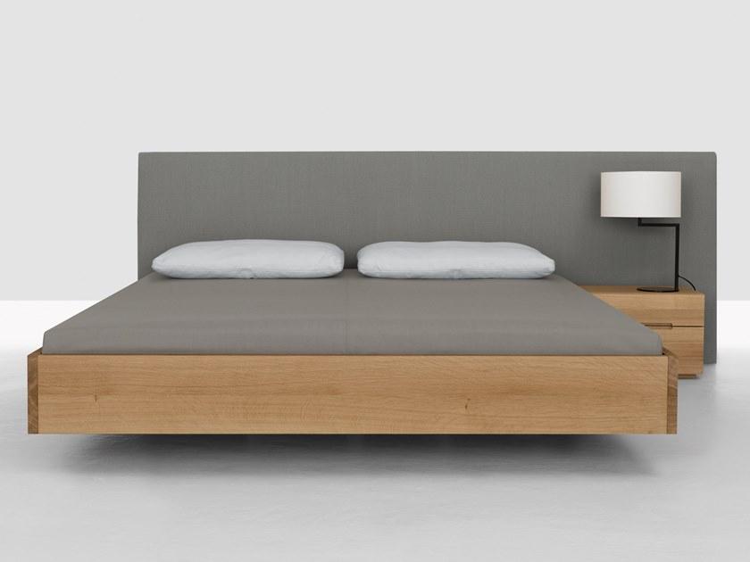 ZEITRAUM Двуспальная кровать из массива дерева с мягким изголовьем sun-id-1448440 - Вид №1