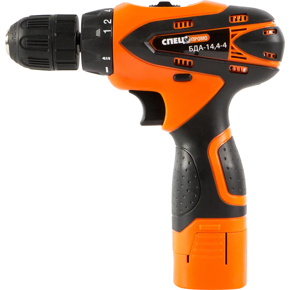 Аккумуляторная дрель-шуруповерт Спец БДА-14.4-4, 14.4 В Li-ion 2х1.5 Ач STLM-2074305 - Вид №1