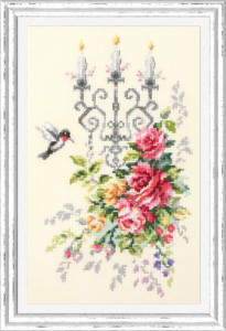 100-202 Торжественный этюд Набор для вышивания Чудесная Игла 17 х 27 см Чудесная игла