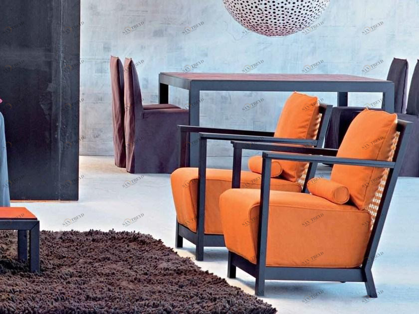 Gervasoni Кресло из ткани с подлокотниками Otto sun-id-1486803