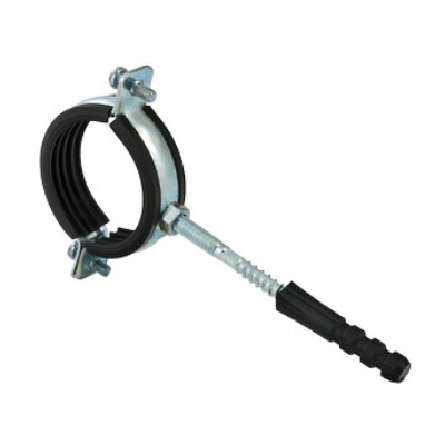 RUS.833.10 Кронштейн для труб стальной с резиновым уплотнением Valtec 2 1/2", 75–80 мм 