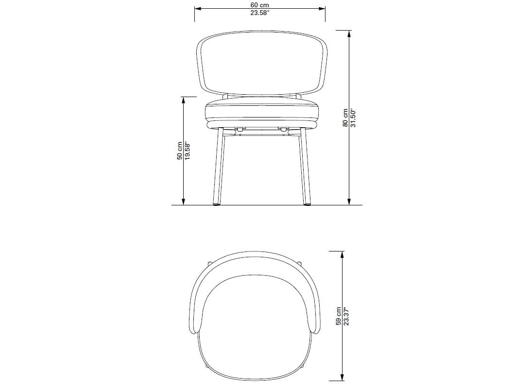 Тканевый стул с подлокотниками Classicon ARISTO ARCH-00060666 - Вид №5
