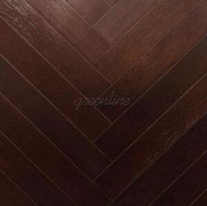 Паркет Ёлка GreenLine Барселона Дуб Натур с брашью (Текстурированная) 500х125 мм.