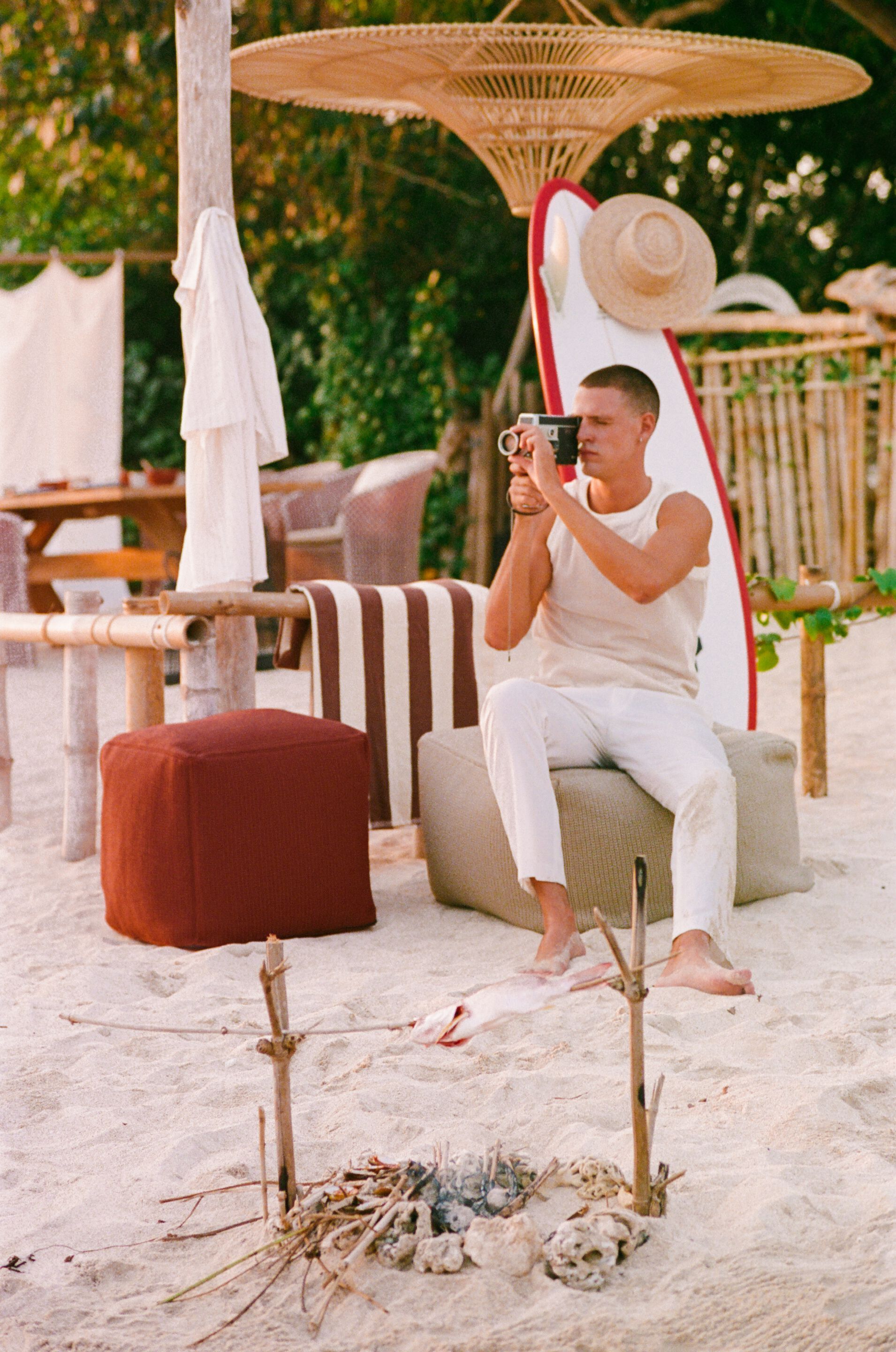 Квадратный садовый пуфик из веревки cbdesign Виареджо ARCH-00086752 - Вид №15