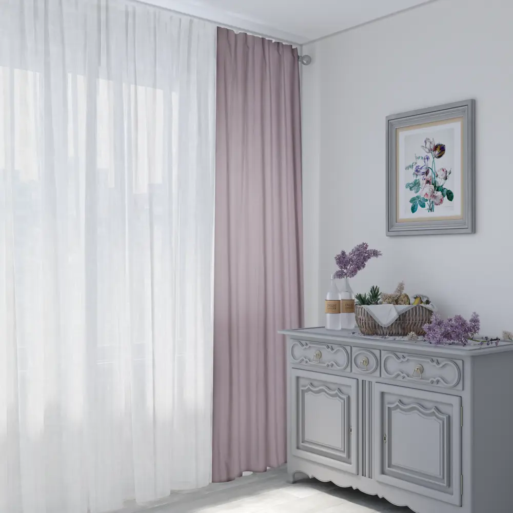 Тюль на ленте со скрытыми петлями Inspire Amina 300х280 см цвет белый 18814446 STLM-2044041  - Вид №9