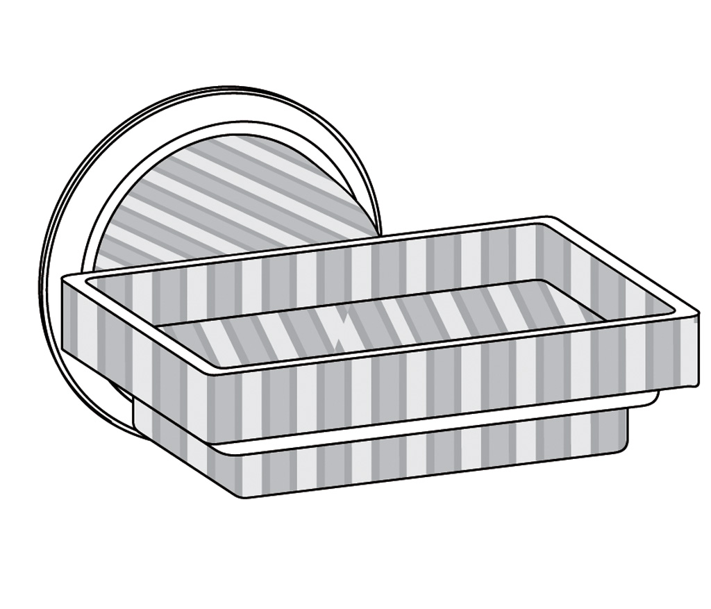 C68-516 C68-516 Держатель для мыльницы настенный ХРУСТАЛЬНЫЙ КУПОЛ Cristal & Bronze COUPOLE CRISTAL  - Вид №1
