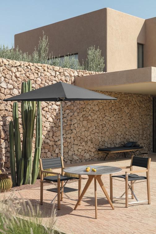 MNST974 Обеденный стол teak ⌀148см Manutti Torsa - Вид №26