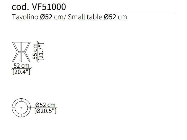 Круглый журнальный столик из мрамора и дерева Vittoria Frigerio DUCCI ARCH-00072772 - Вид №3