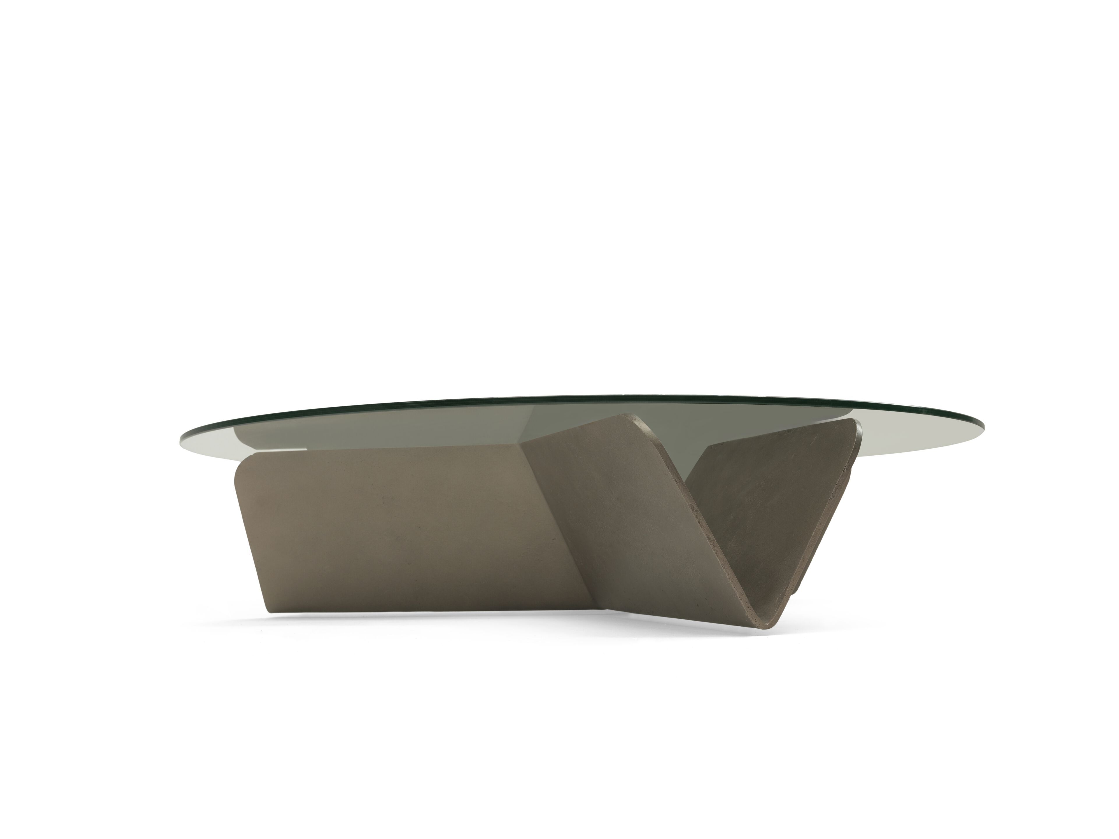 Круглый стеклянный и металлический журнальный столик Enne COOS ARCH-00125956 - Вид №2