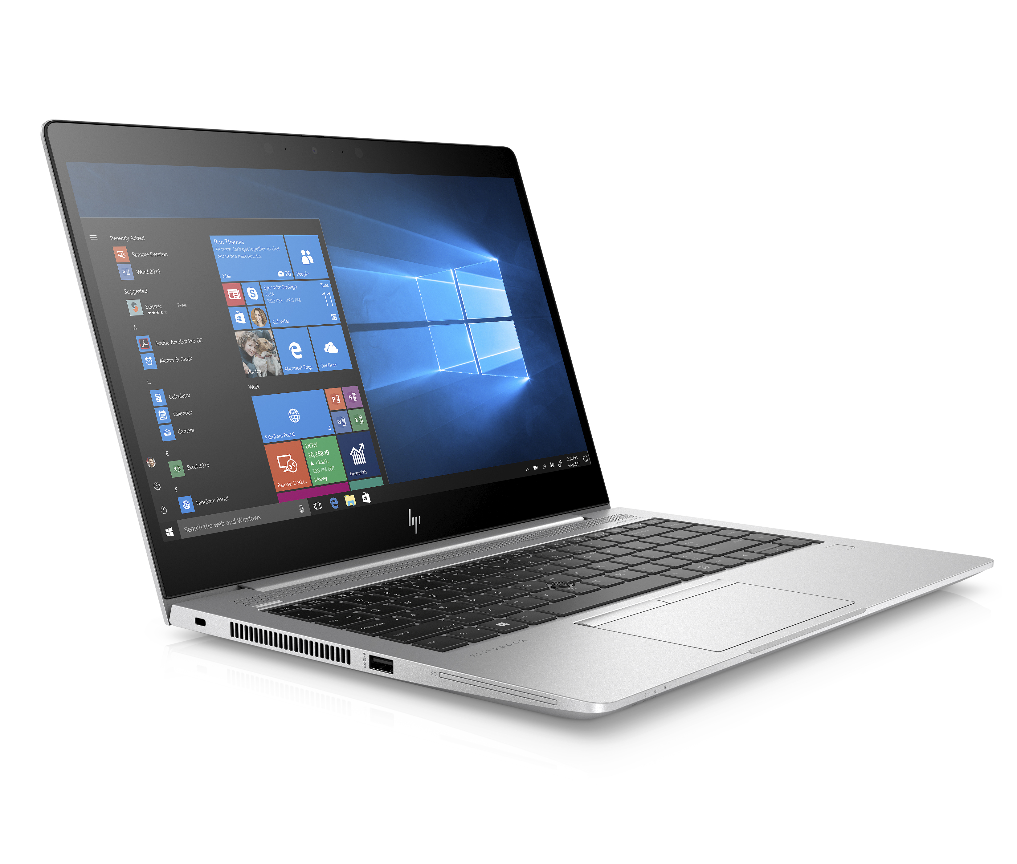 6XD46EA#ACB elitebook 840 g6 14"(1920x1080)/intel core i7 8565u(1.8ghz)/8192mb/256ssdgb/nodvd/int:intel hd graphics 620/50whr/war 3y/1.48kg/silver/w10pro + ir cam, 400 nit HP Santreyd  - Вид №2