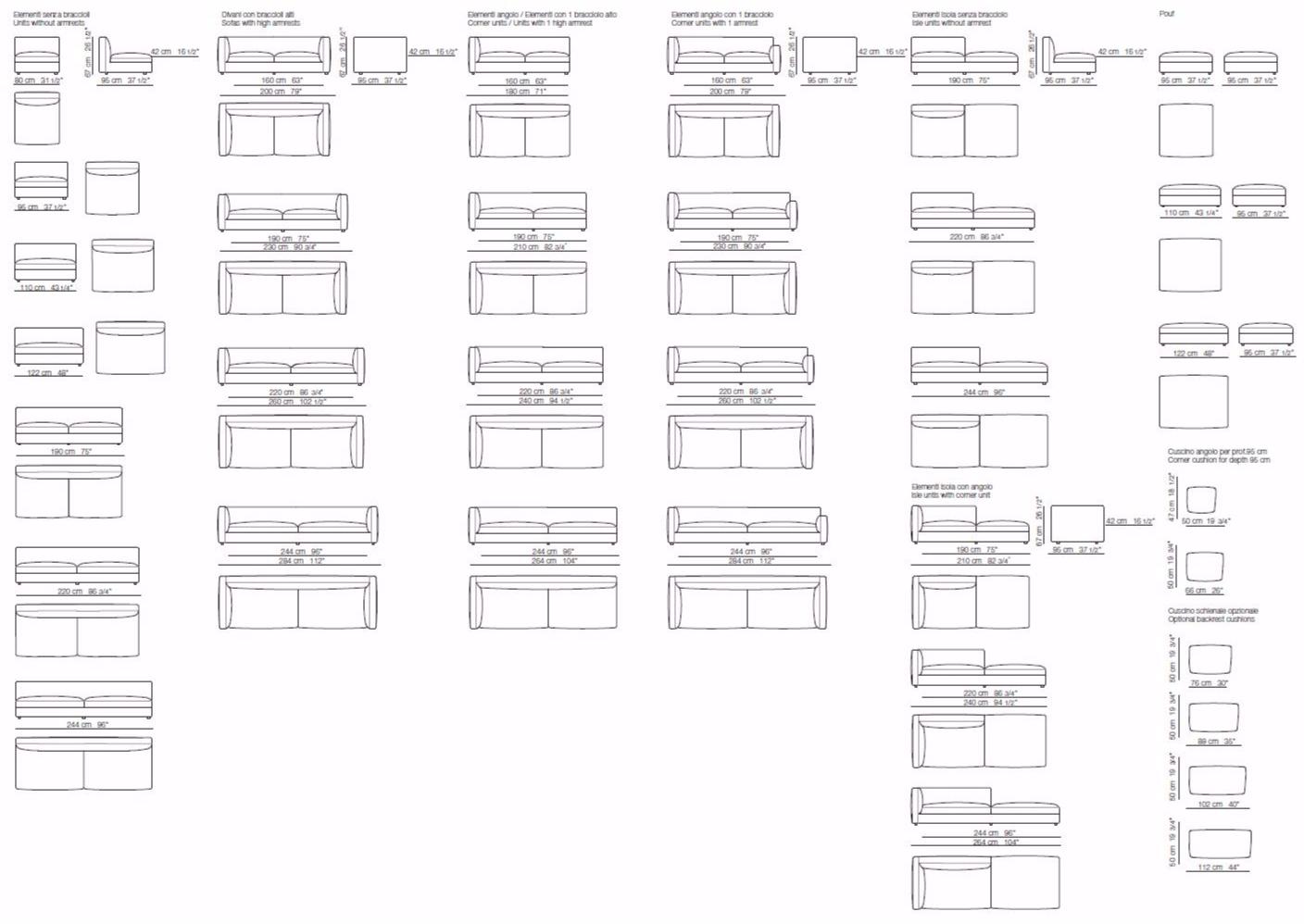 arflex Угловой диван с тканевой обивкой Rendez-vous sun-id-1444697 - Вид №11