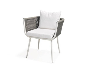 Алюминиевый садовый стул с подлокотниками