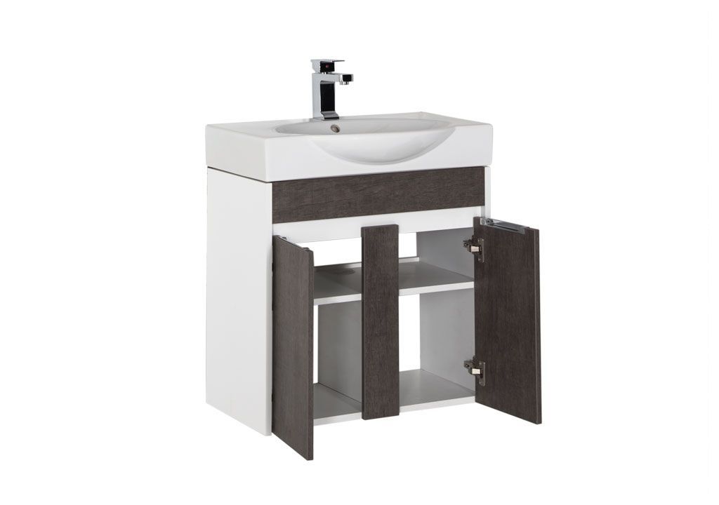 Тумба с раковиной Aquanet Коста 65 белый/дуб антик 0018840600188194 - Вид №1