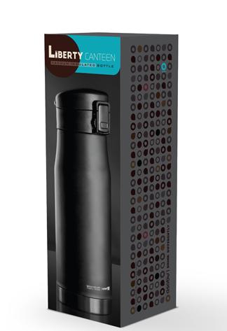 LC17 black-silver Термокружка Canteen 500 ml Asobu Liberty - Вид №1