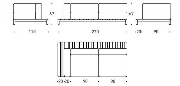Varaschin Модульный угловой диван Barcode sun-id-1348985 - Вид №9