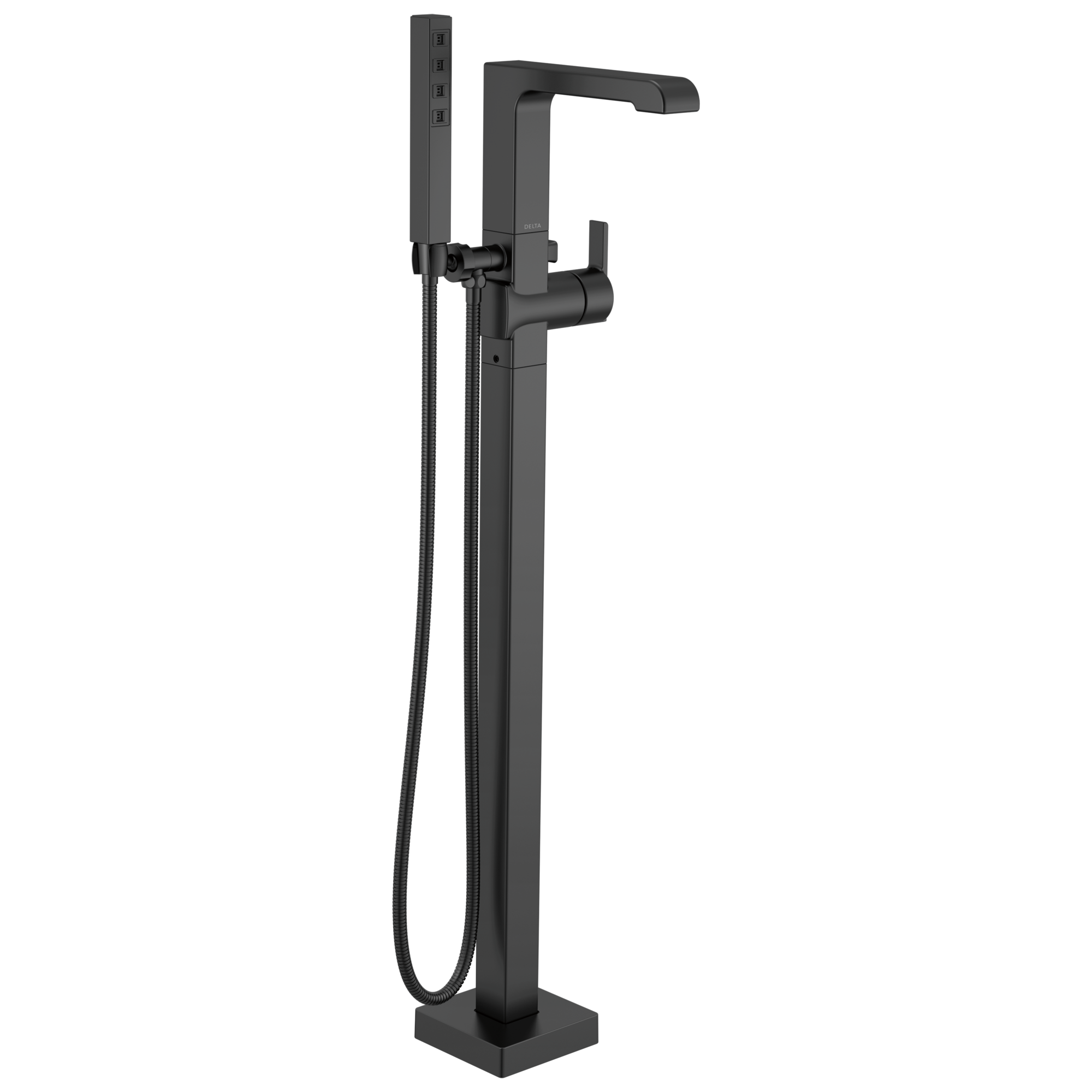 T4767-FL Напольная накладка для ванны с одной ручкой и ручным душем Delta Faucet Ara Хром