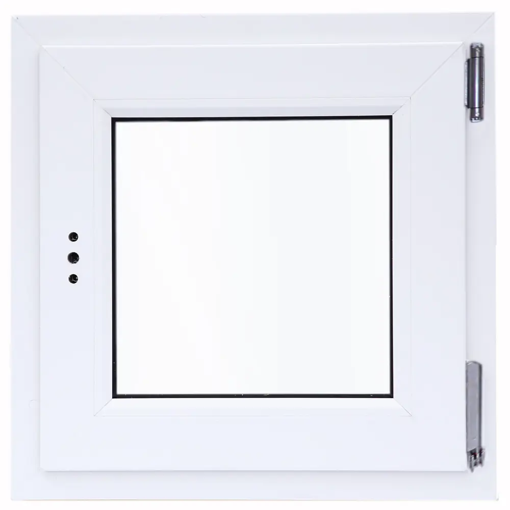 Пластиковое окно ПВХ Deceuninck одностворчатое 600x600 мм (ВхШ) однокамерный стеклопакет белый (с двух сторон) STLM-2140074 - Вид №1