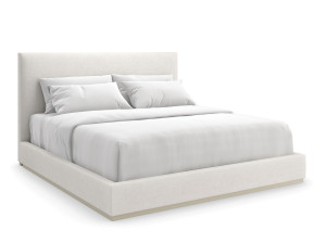 Двуспальная кровать с мягкой тканью